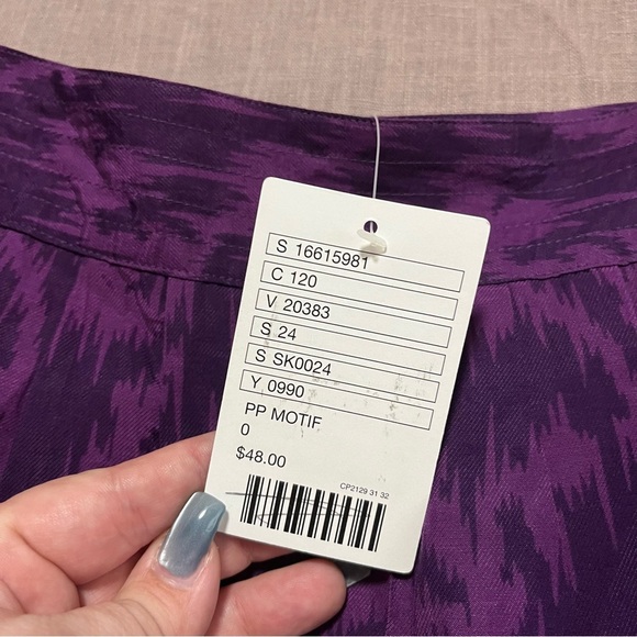 Kimchi Blue Purple Pleated A-Line Mini Skirt Urban Outfitters Romantic femme - Picture 4 of 8